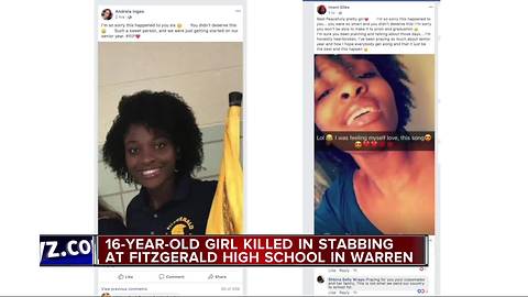 Teen girl dies after being stabbed during fight at Fitzgerald High School in Warren