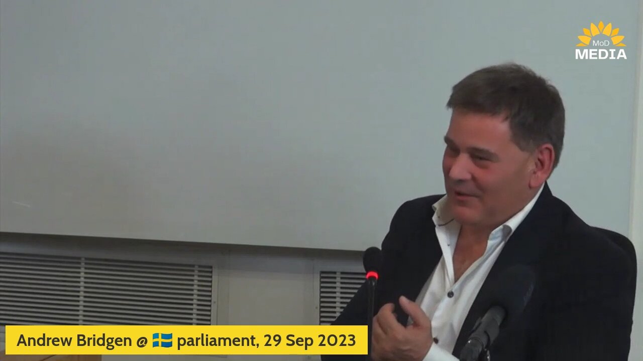 Swedish parliament - English MP Andrew Bridgen