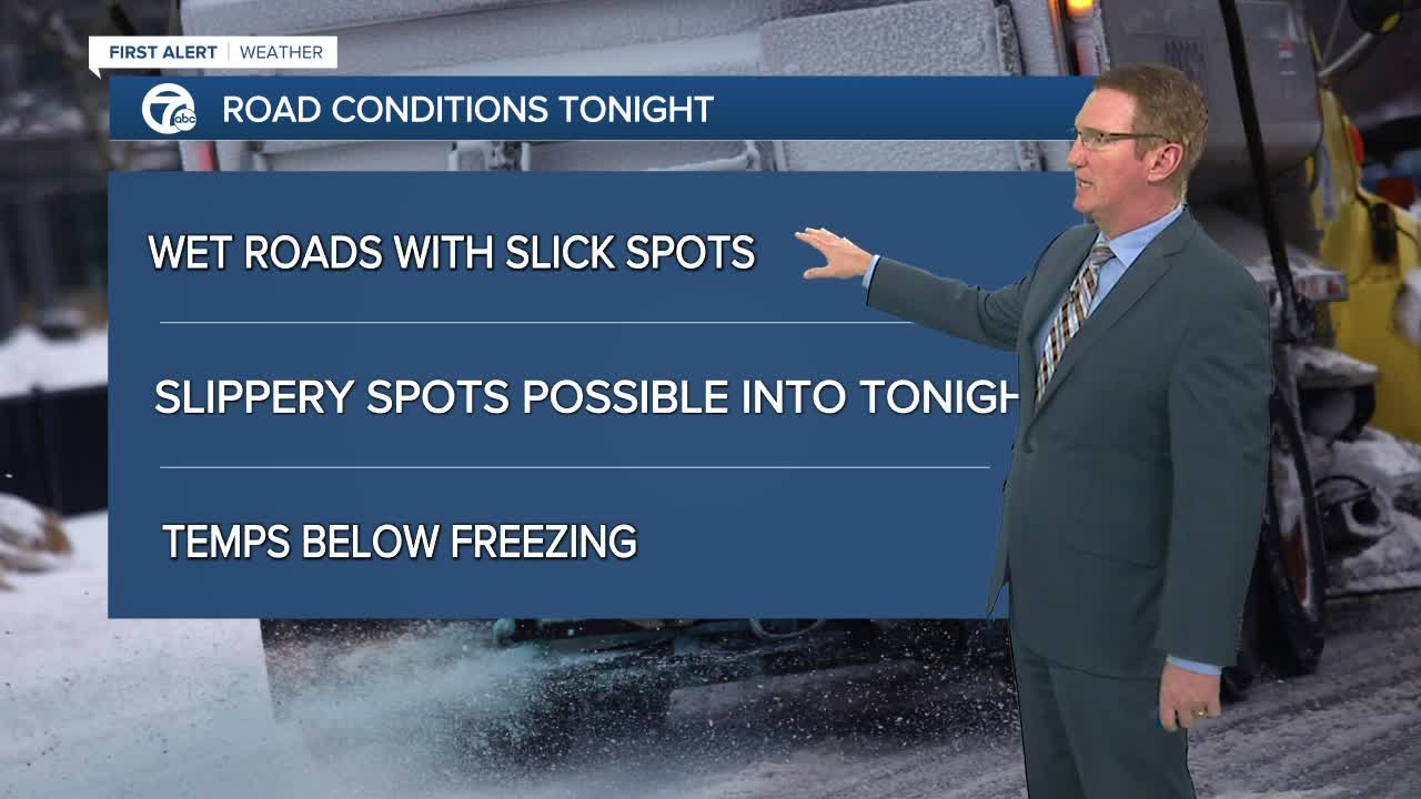 Freezing drizzle this evening