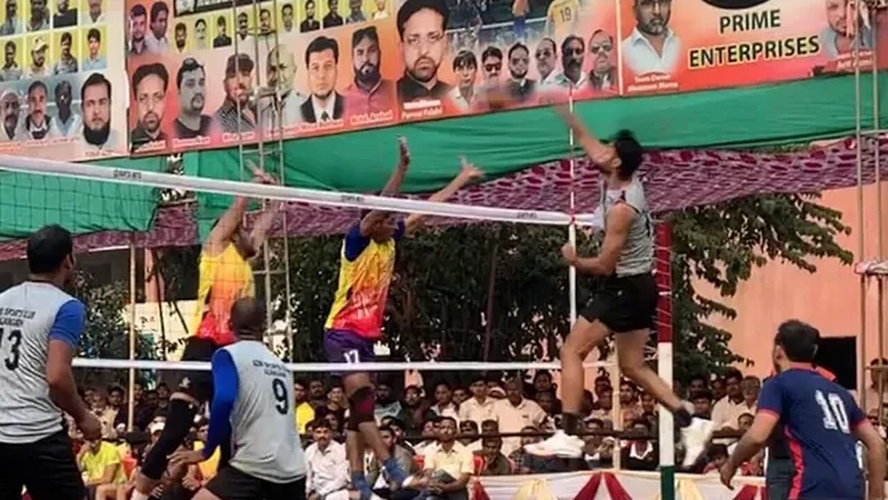 ONGC Vs Azmi club (set 2)All India match 2023 Karan sandhu smashed 😳
