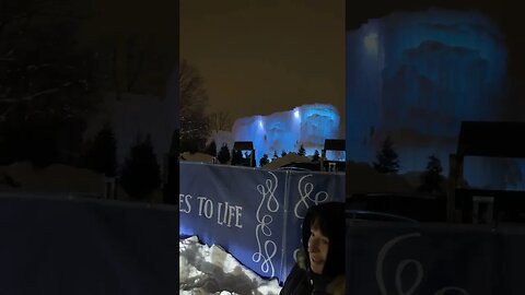 A CASTLE MADE OF ICE!!!! Minnesota Winter Wonderland Ice Castles Part 1