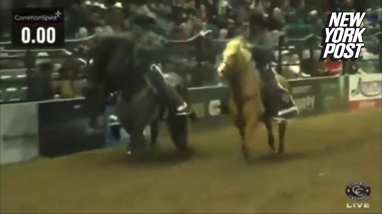 Young cowboy is injured after horse stomps on his head