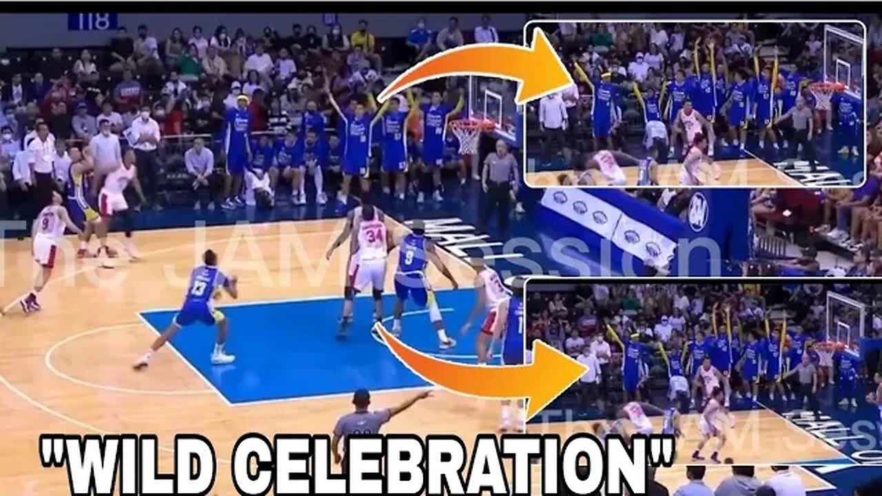 Early celebrations by the bench and get wild every shot " they knew already it went ".