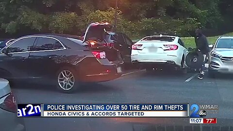 Police investigating 50 tire and rim heists in Howard County