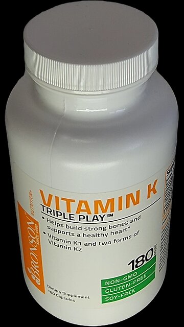 Vitamin K Triple Play (Vitamin K2 MK7 / Vitamin K2 MK4 / Vitamin K1) Full Spectrum Complex Vitamin K #VitaminK
