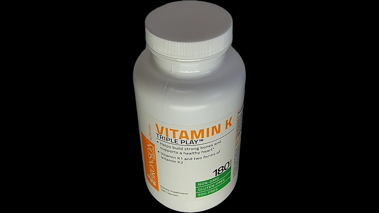 Vitamin K Triple Play (Vitamin K2 MK7 / Vitamin K2 MK4 / Vitamin K1) Full Spectrum Complex Vitamin K #VitaminK