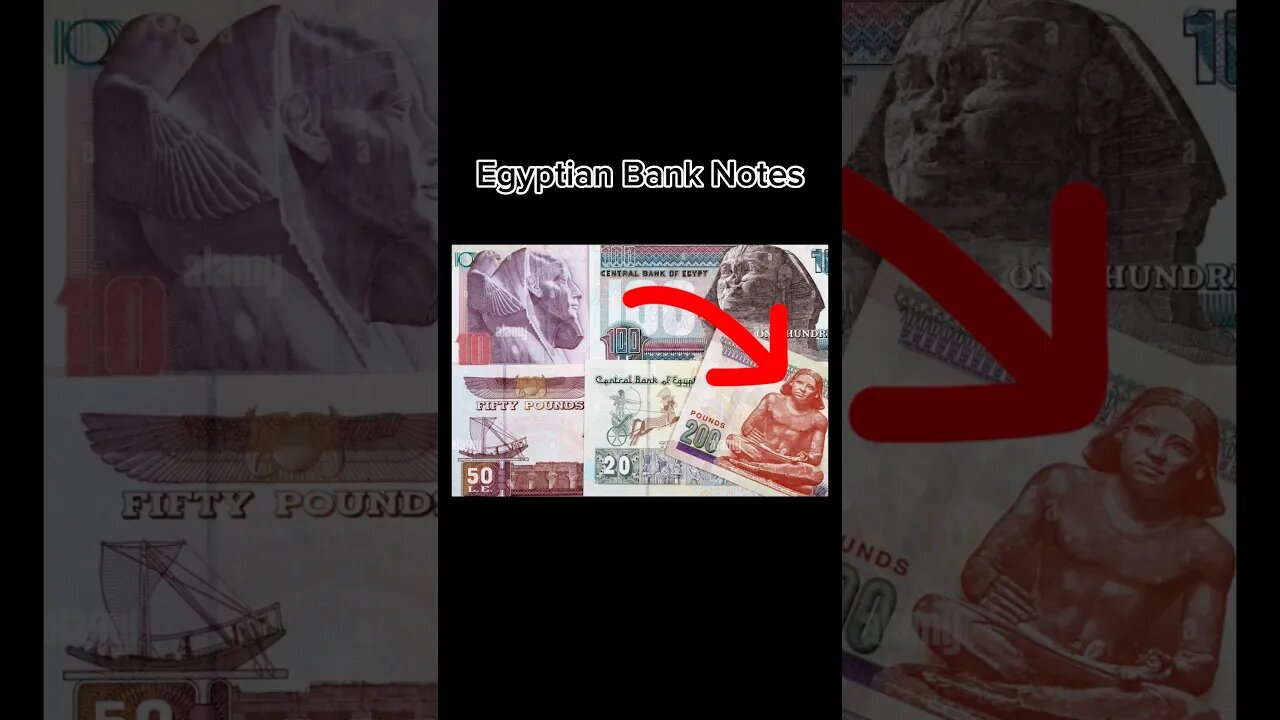 200 pound Egyptian Bank Note #Shorts