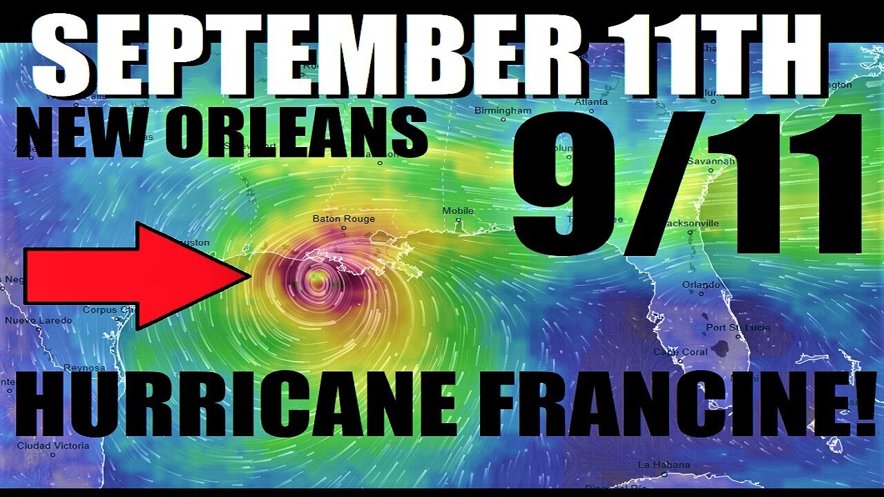 🤯 Hurricane FRANCINE! New Orleans LANDFALL - September 11th!