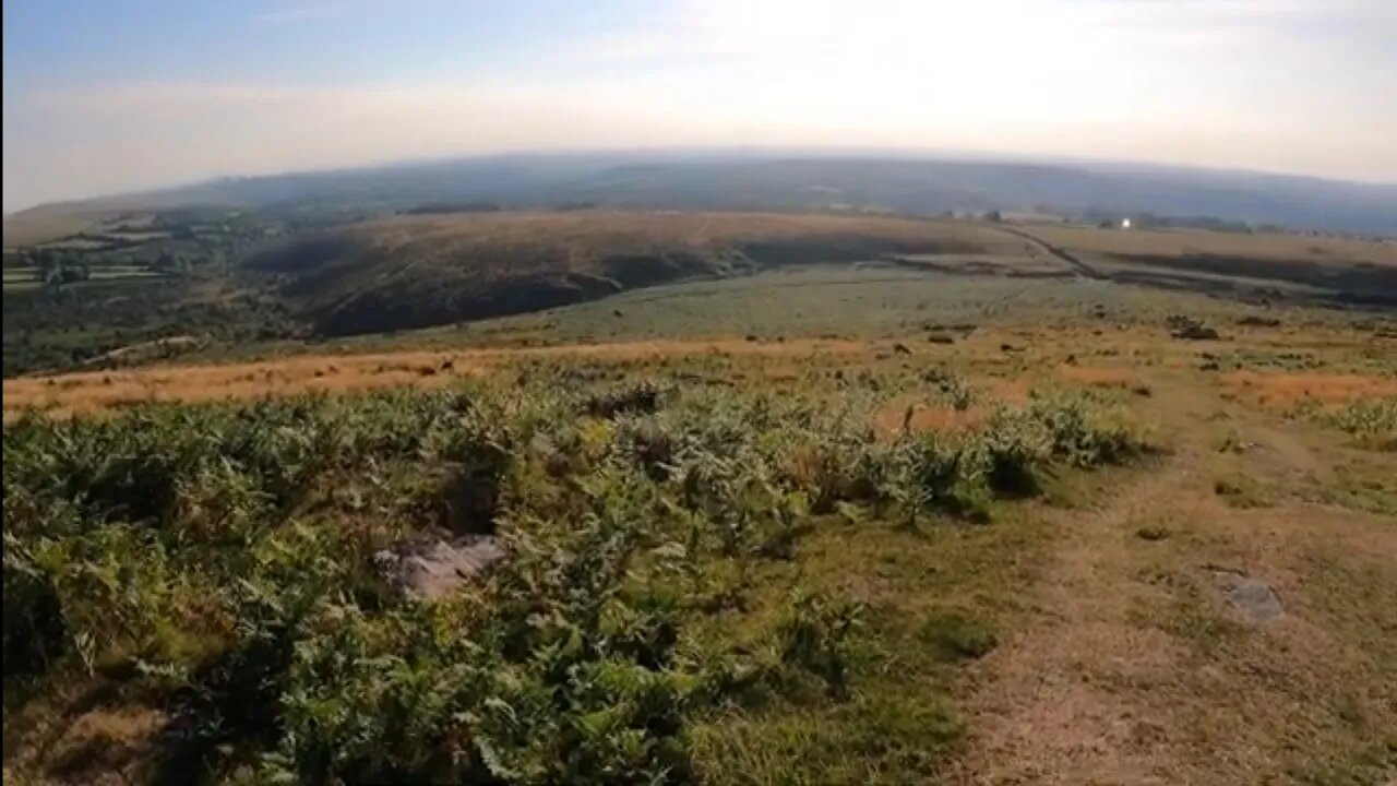The beautiful landscape while hiking up to Brat Tor DartmoorJuly 2022