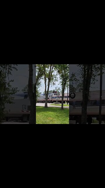 Amtrak at DeLand Station DeLand Fl. July 15 2023 #railfanrob #amtrak #deland