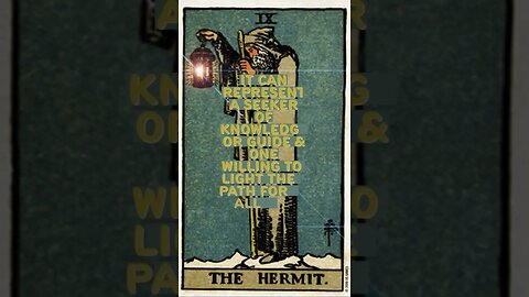 TAROT- The Hermit Card ~ What is in the cards? #shorts #inspiration #tarot