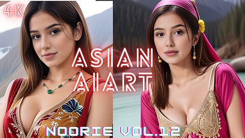 [4K] Noorie AI Lookbook | Beauty Amidst the Mountains