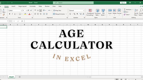 Age Calculator In Excel