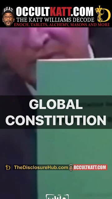 "They've already planned a global constitution for you It's already been planned."