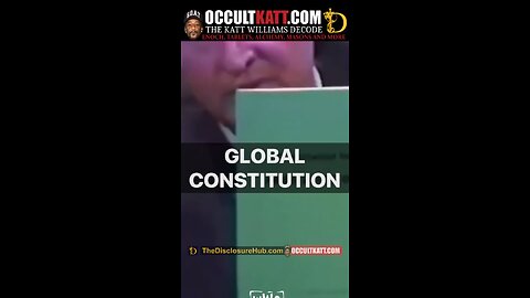 "They've already planned a global constitution for you It's already been planned."