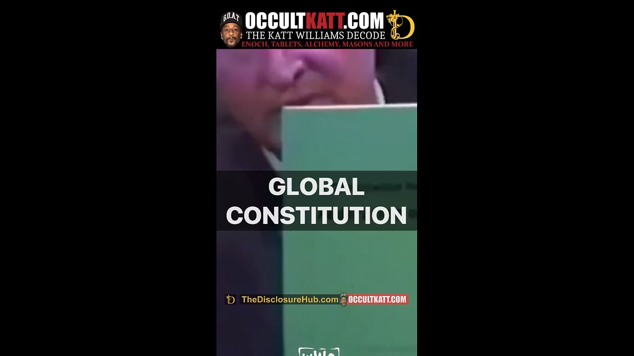 "They've already planned a global constitution for you It's already been planned."