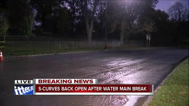 S-Curves reopen after early morning water main break