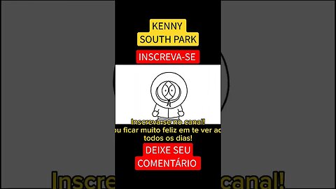 COMO DESENHAR KENNY - SOUTH PARK #shorts #southpark #kenny