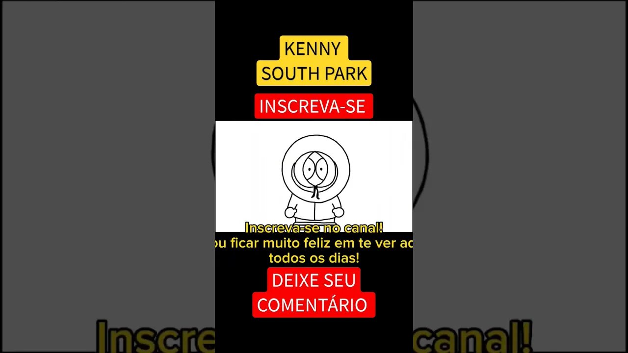 COMO DESENHAR KENNY - SOUTH PARK #shorts #southpark #kenny