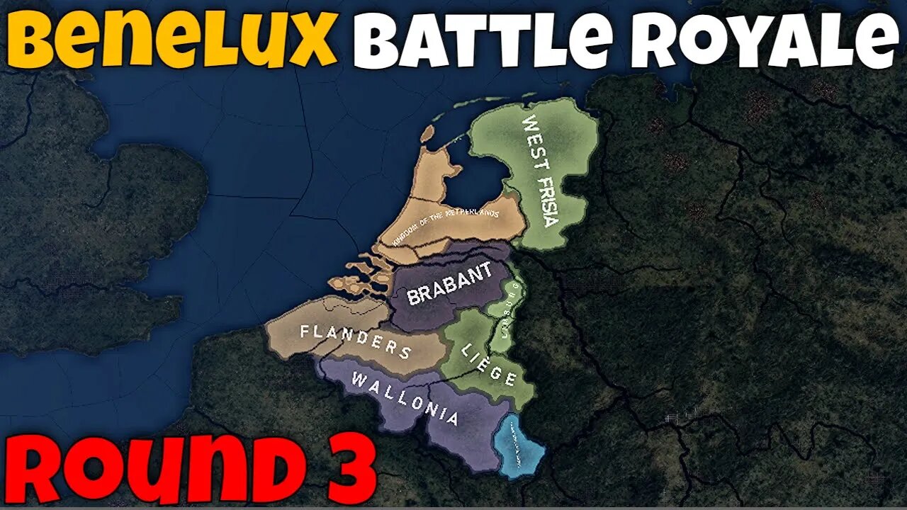 BENELUX BATTLE ROYALE: ROUND 3 | Hoi4 Timelapse