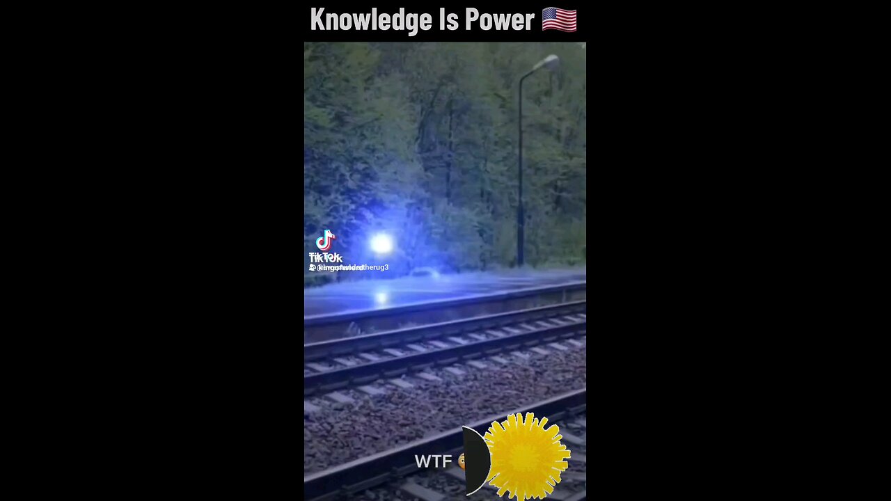 Electric Ball At Over Train Tracks