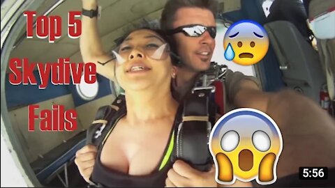 TOP 5 SKYDiVE FAILS CAUGHT ON CAMERA