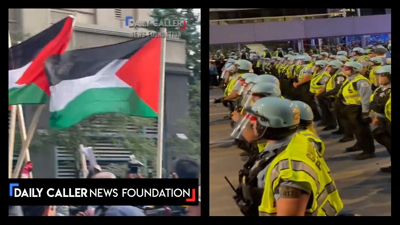 Protests Continue At Day 2 Of The DNC