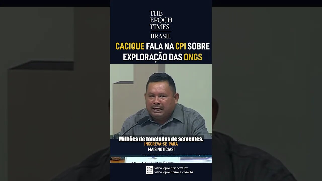 O cacique da aldeia Bragança, no Pará, Miguel dos Santos Correa falou na CPI das ONGs #shorts