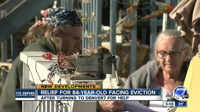 Elderly woman facing eviction gets more time to clean lot