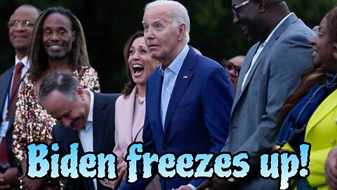 Joe Biden freezes up!