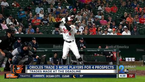 Orioles trade Schoop, Gausman and O'Day