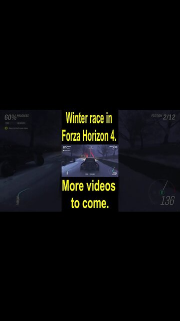 Winter race in Forza Horizon 4