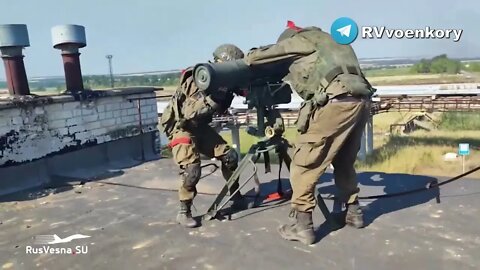 Rare shots of combat work: ATGM "Kornet" "Brave" destroys the positions of the UAF near Seversk