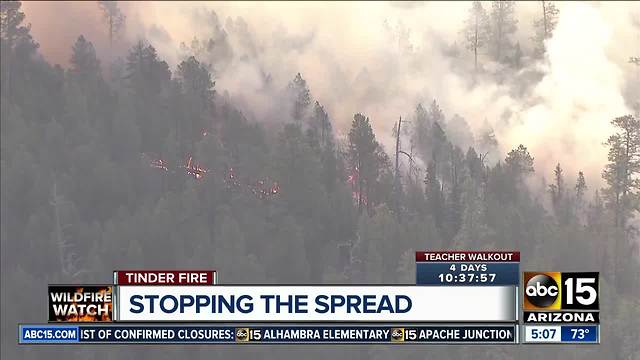 Illegal campfire ruled as cause in Tinder Fire burning northeast of Payson