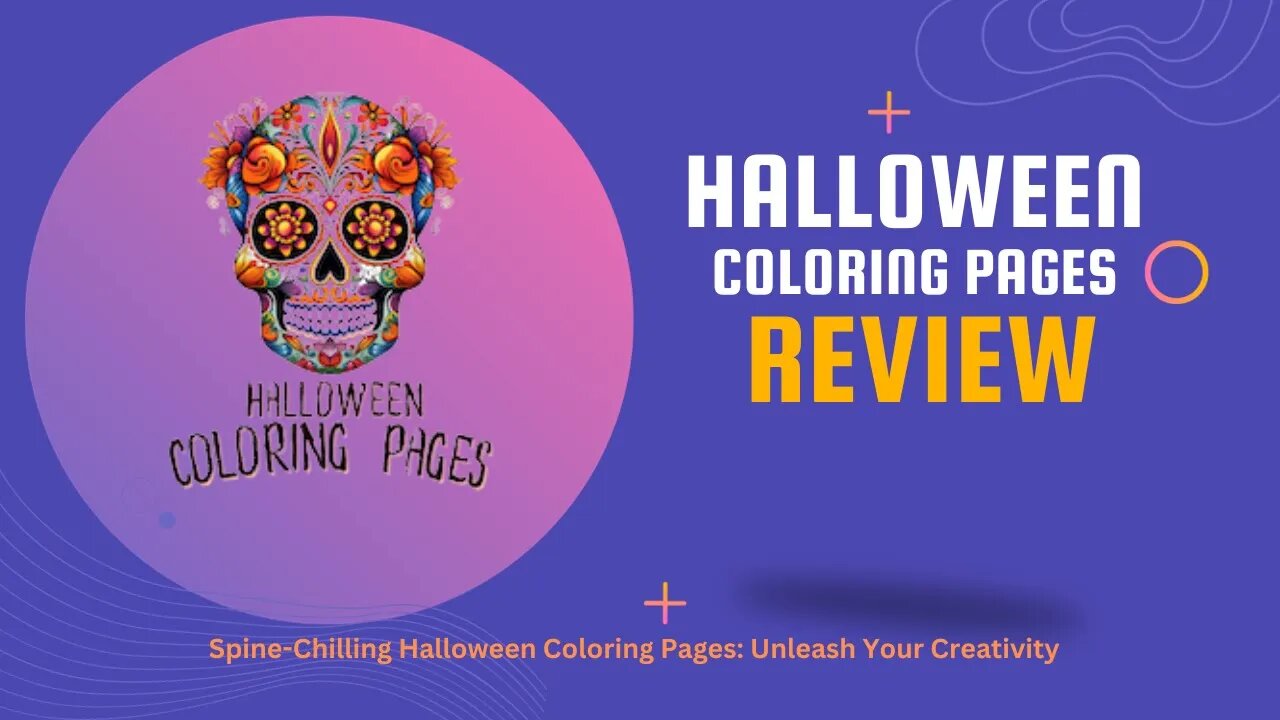Halloween Coloring Pages PLR Review l Spine-Chilling Halloween Coloring Pages