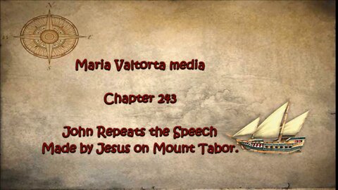 Jesus Repeats the Speech Made by Jesus on Mount Tabor.