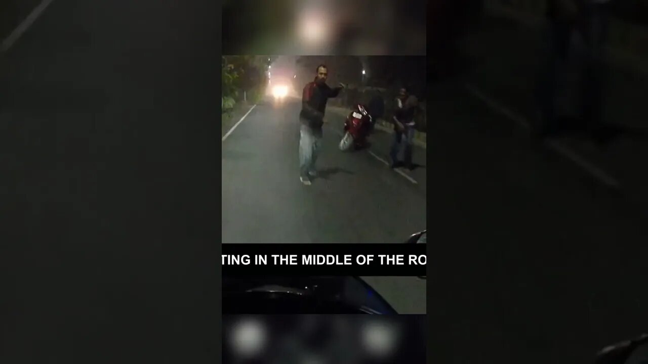 Biker CAUGHT people fighting in the ROAD!