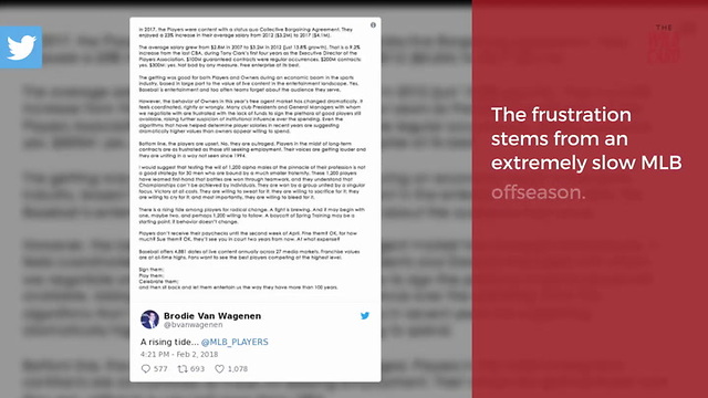 "Outraged" MLB Players Could Stage "Spring Training Boycott"