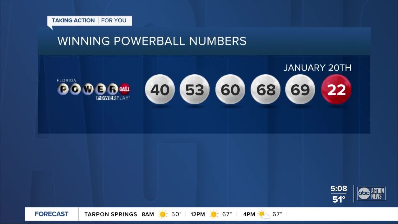 One winning ticket worth $730 million sold for January 20, 2021 Powerball drawing