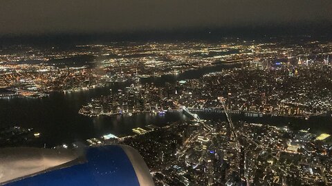 Aerial View of Manhattan (night)