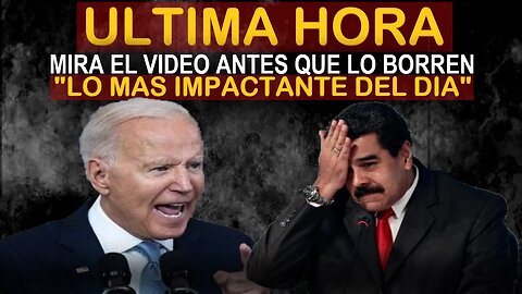 🔴URGENTE HACE UNAS HORAS! SUCEDIO HOY! MADUR0 ENTRA EN PÁNICO - NOTICIAS VENEZUELA HOY