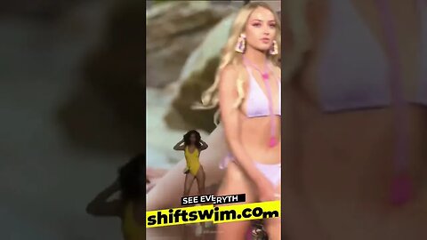 Bikini model from Miami Hayley Thompson in Bellaria show #shorts #bikinimodel
