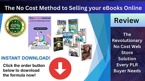 The No Cost Method to Selling your eBooks Online Review