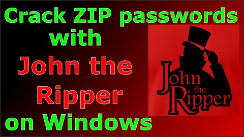 Crack zip password with John the ripper on Windows step by step
