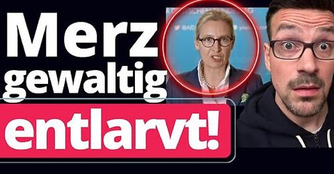 Brisant: Alice Weidel AfD lässt Politbombe gegen CDU Blackrock Merz platzen!