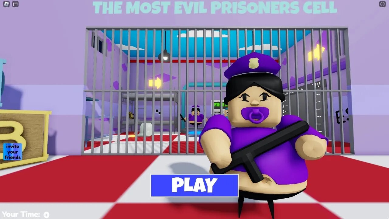 NEW BABY POLICE GIRL PRISON RUN!