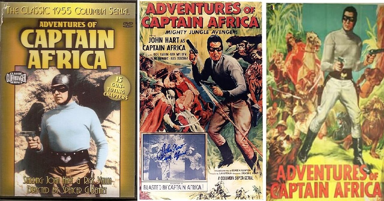 THE ADVENTURES OF CAPTAIN AFRICA (1955). Sepiatone.