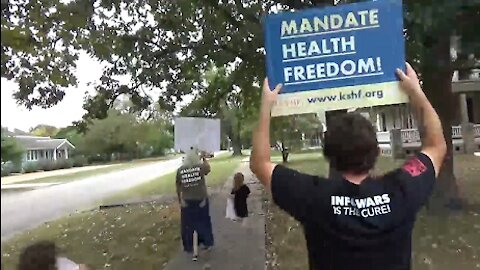 Kansans for Health Freedom Walk in Garnett, Kansas on October 2nd, 2021