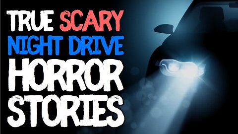 90 mins of True Night Drive Scary Horror Stories for Sleep | Black Screen with Ambient Rain Sounds