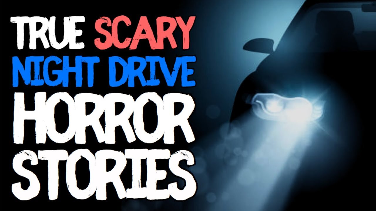 90 mins of True Night Drive Scary Horror Stories for Sleep | Black Screen with Ambient Rain Sounds